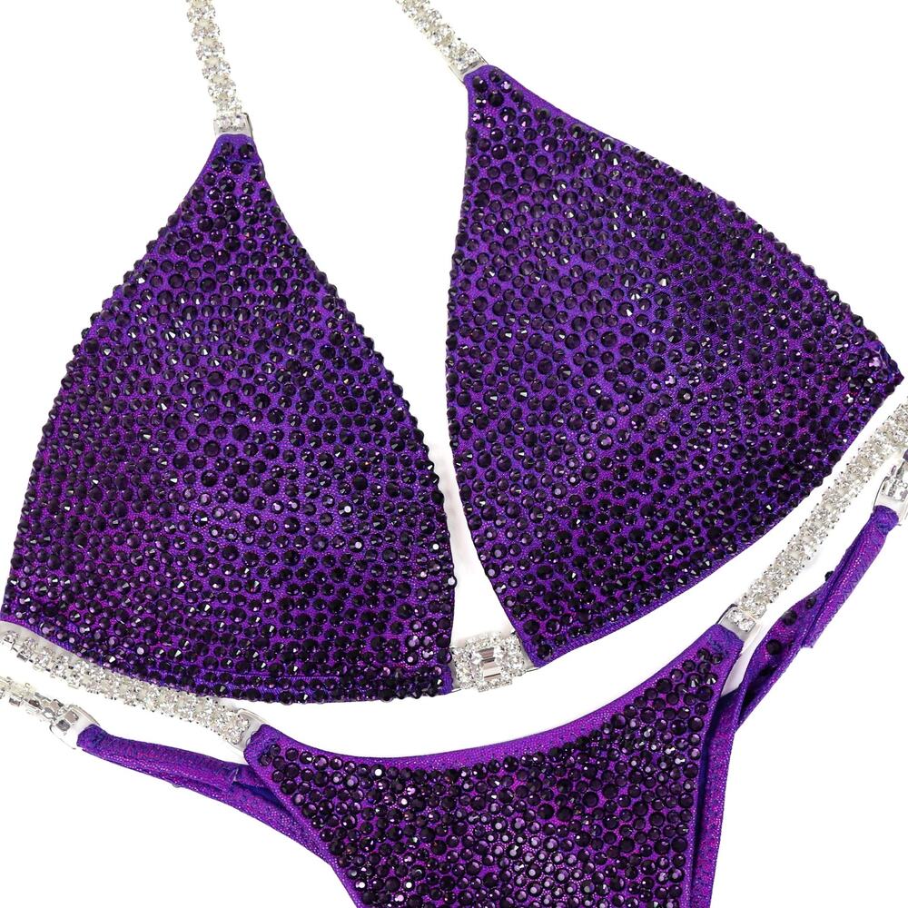 Competition Bikini Hologram Purple. Medium Molded/Pro.